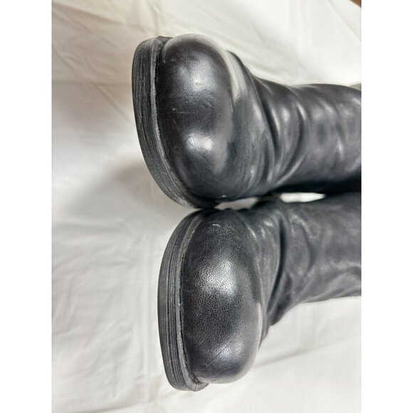 Nine West Maeble Black Leather Biker Ankle Boot Women's Size 6.5M - Picture 10 of 12